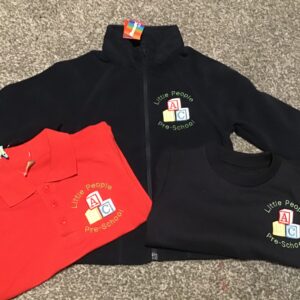 Little People pre-School Full Zip Fleece with embroidered logo
